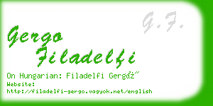 gergo filadelfi business card